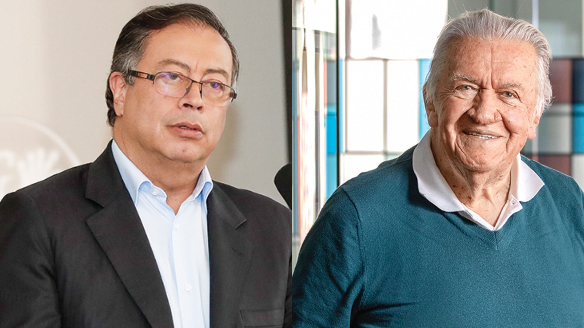 Presidente Gustavo Petro y exministro de Hacienda Rudolf Hommes.