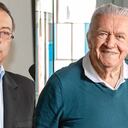 Presidente Gustavo Petro y exministro de Hacienda Rudolf Hommes.