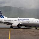 Primer vuelo que aterrizó en Santa Marta proveniente de Panamá.