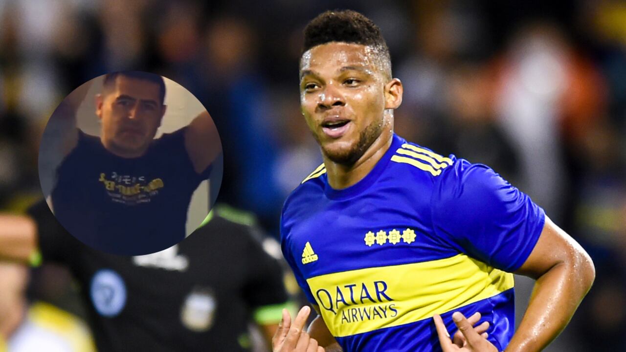 El lateral colombiano llegó a su primer tanto con Boca en este 2022.