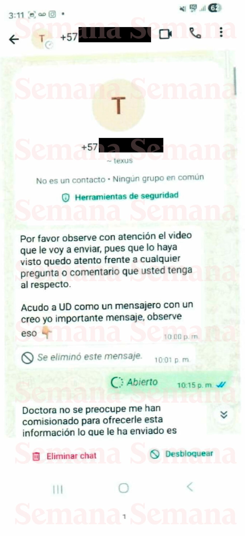 Chats denuncia Angie Rodríguez