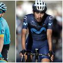 Miguel Ángel 'Superman' López (Astana) e Ivan Ramiro Sosa (Movistar) Fotos: AFP/ Benoit Tessier/AFP y Getty Images/Bas Czerwinski