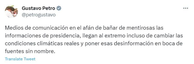 Según el documento oficial, las condiciones climáticas adversas en Belém, Brasil, fueron el factor determinante detrás de la decisión de posponer el vuelo