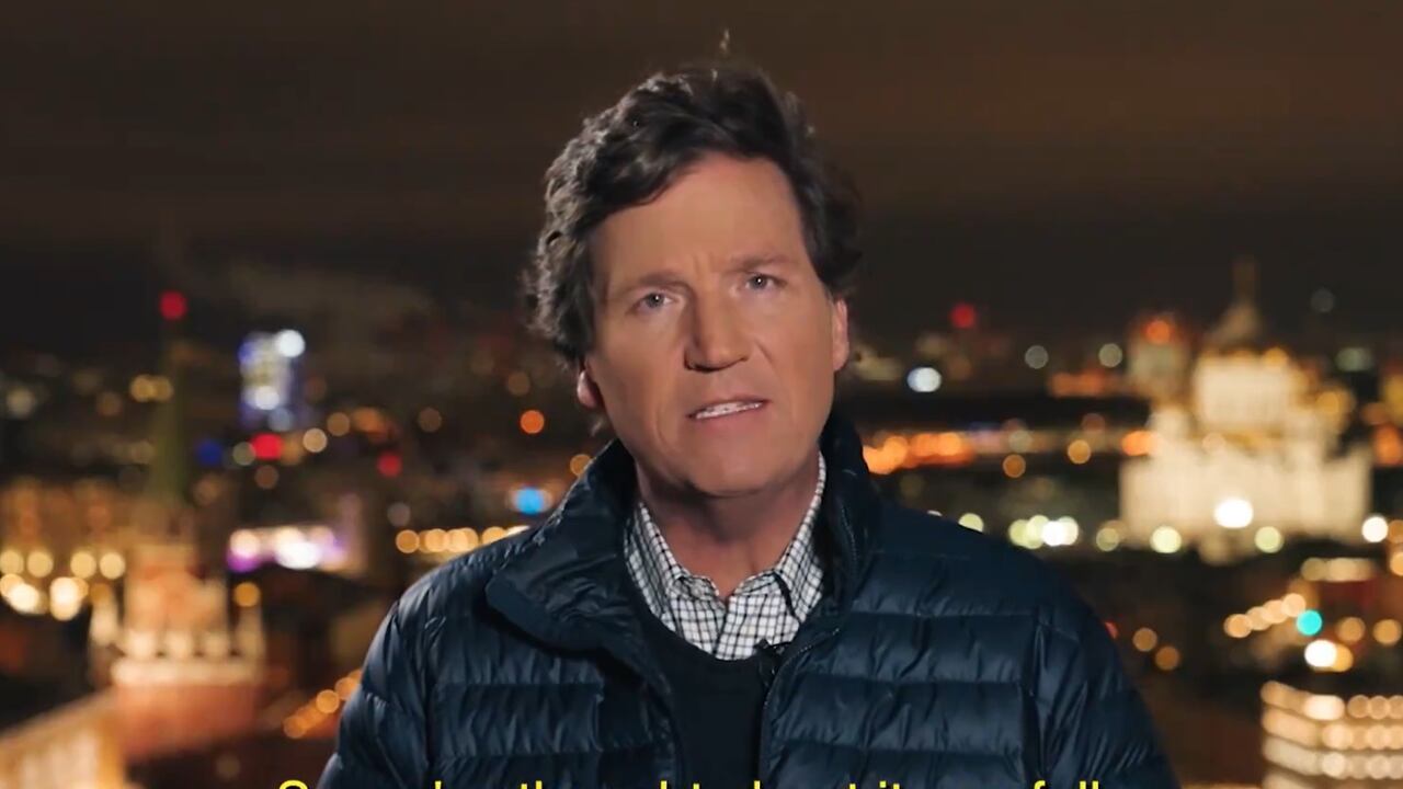 La entrevista de Tucker Carlson al presidente ruso, Vladimir Putin, se transmitirá el jueves, anunció el miércoles el presentador estadounidense de derechas. Foto: @TuckerCarlson