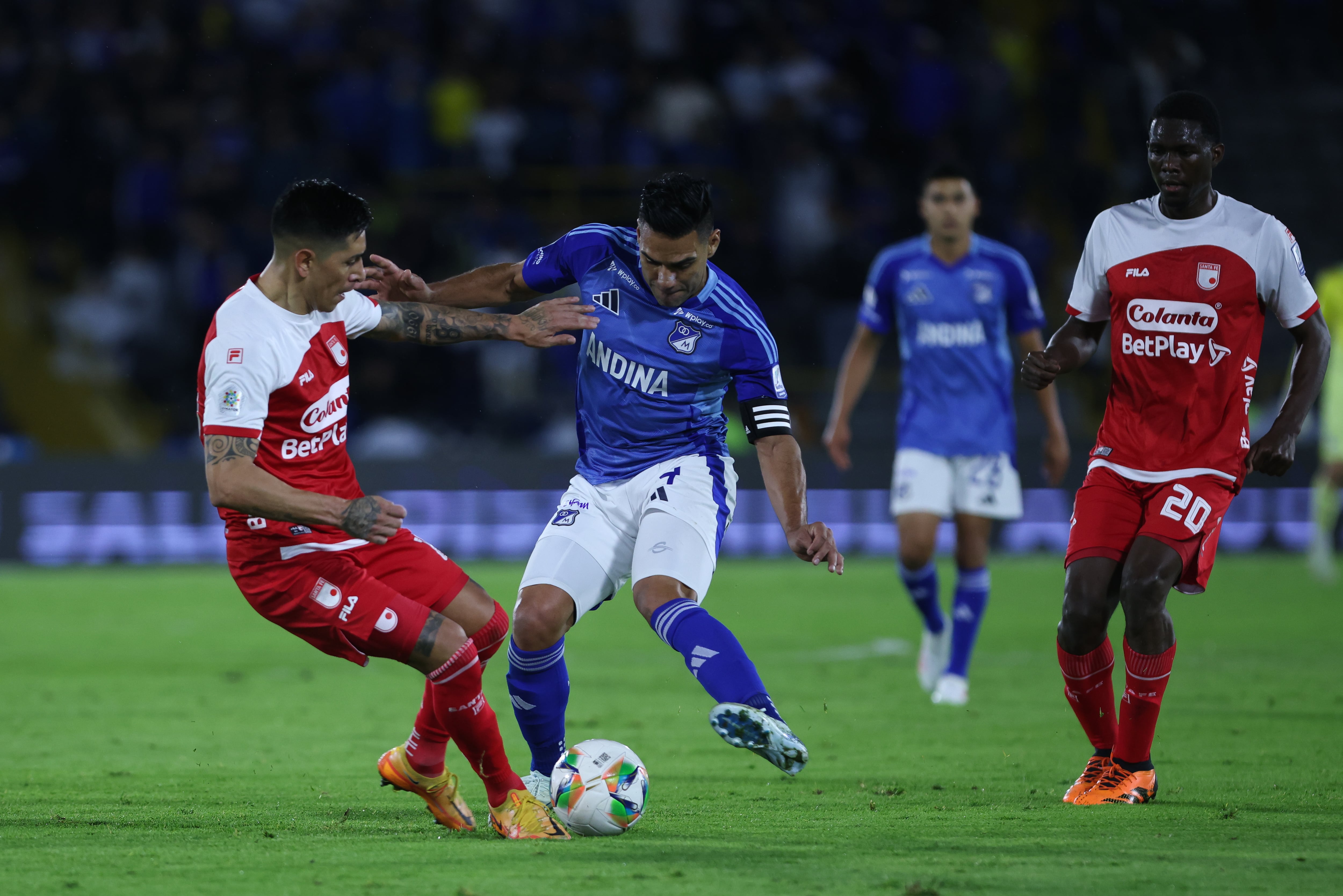 Millonarios vs Santa Fe clásico capitalino Liga Bet Play