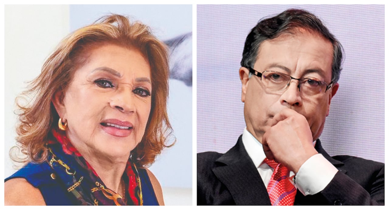 Socorro Oliveros y Gustavo Petro