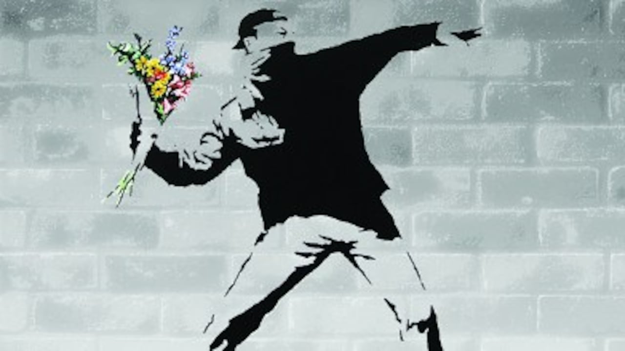 Love is in the Air (2006) de Banksy