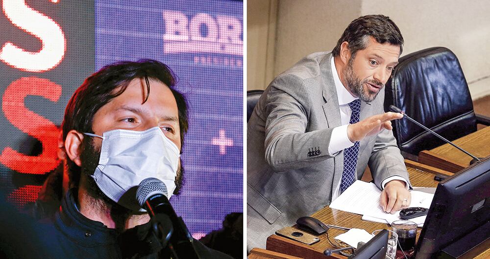 Gabriel Boric (izquierda) y Sebastían Sichel (derecha) se verán nuevamente en los comicios en noviembre para saber cual será el nuevo presidente de Chile. - Foto: Marcelo Hernández / AFP