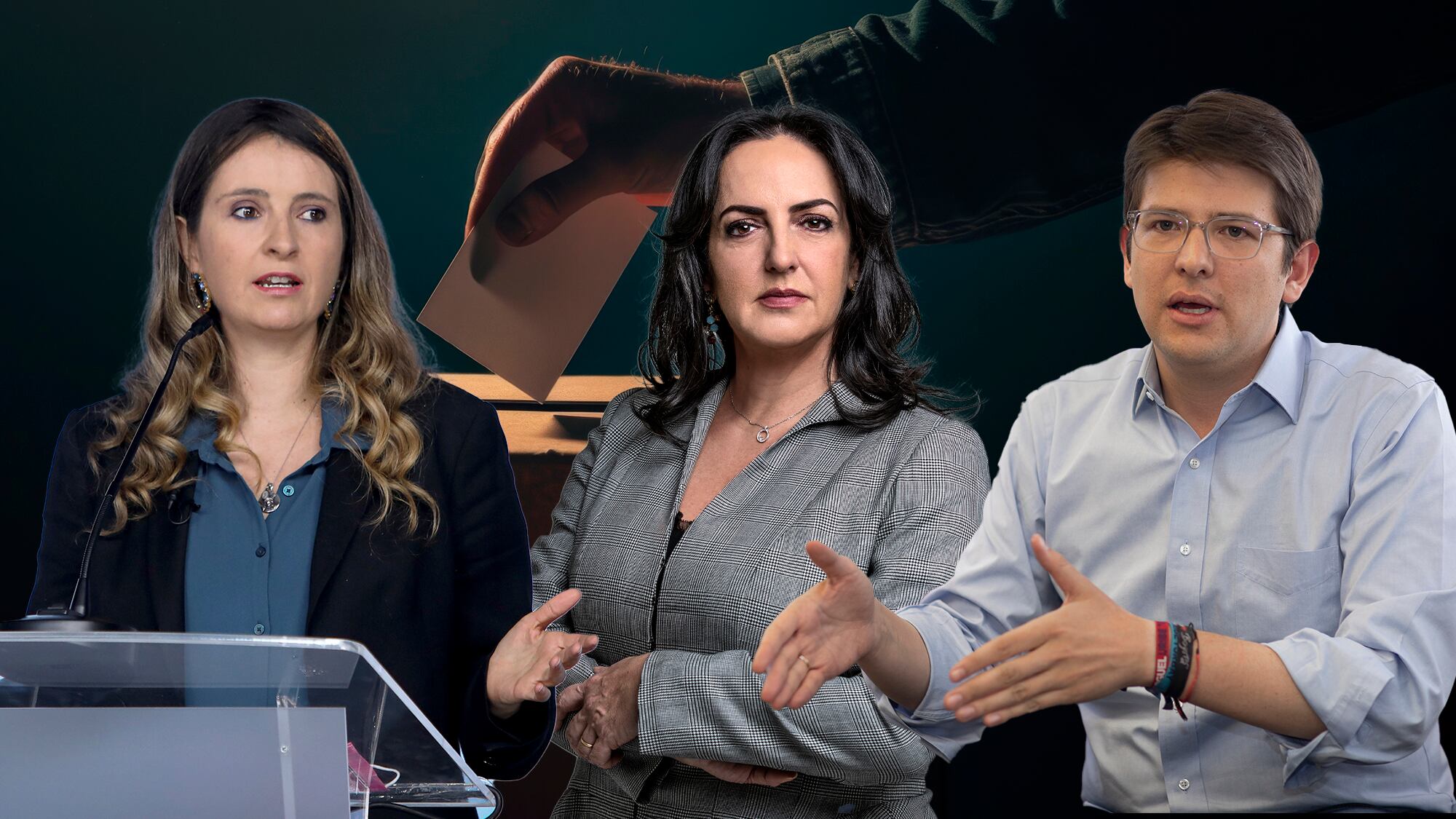 PALOMA VALENCIA 
Maria Fernanda Cabal.
MIGUEL URIBE TURBAY