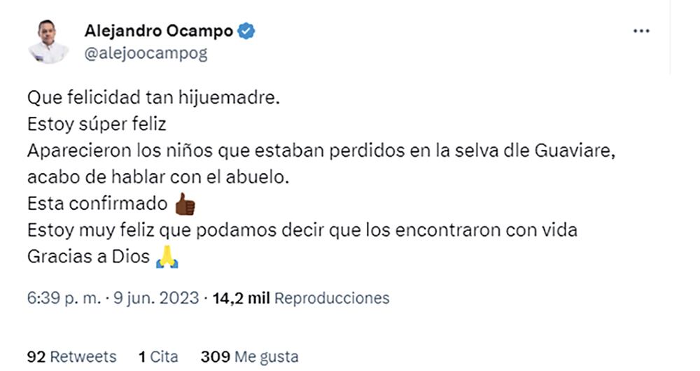 Alejandro Ocampo, representante del Pacto Histórico.
