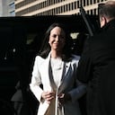 Maria Corina Machado llegando a la Casa Blanca.