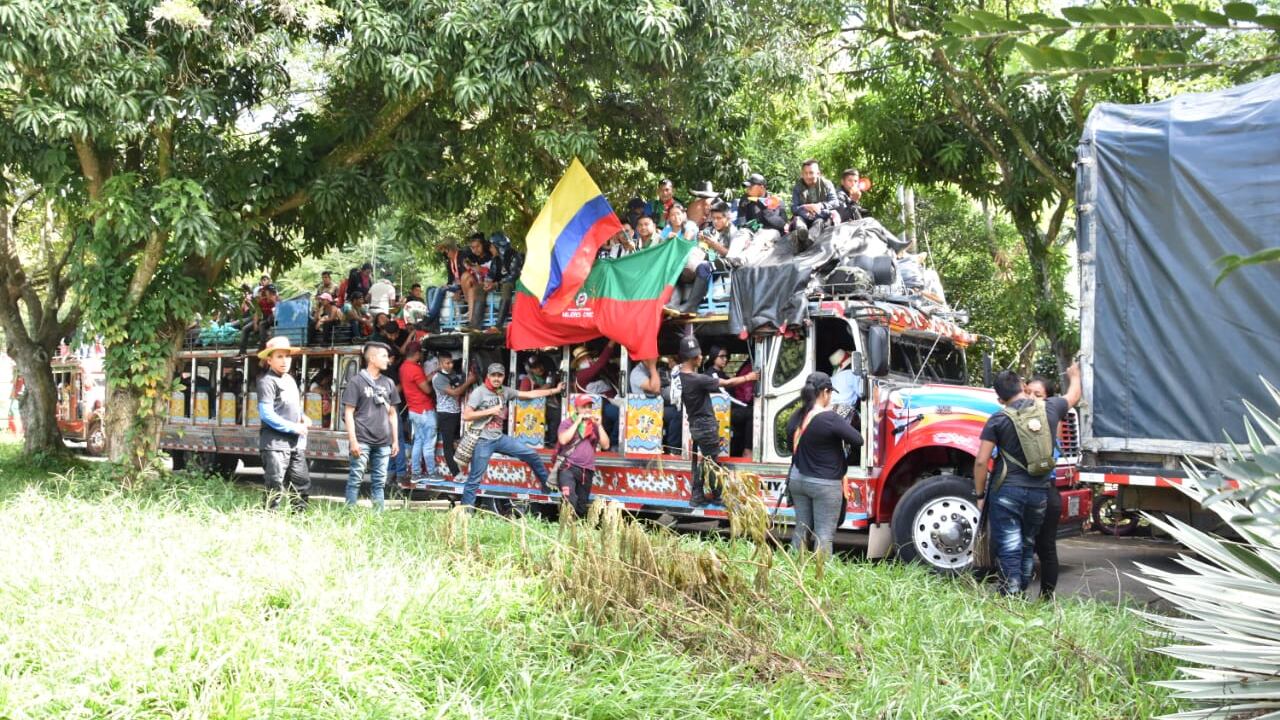 PARO NACIONAL CALI Salida de la Minga
