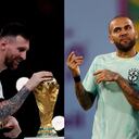 Messi y Dani Alves. Foto: