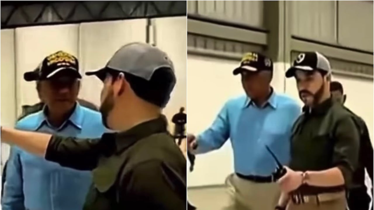Presidente Abelardo De La Espriella mostrando resultados de un operativo de la Fuerza Pública