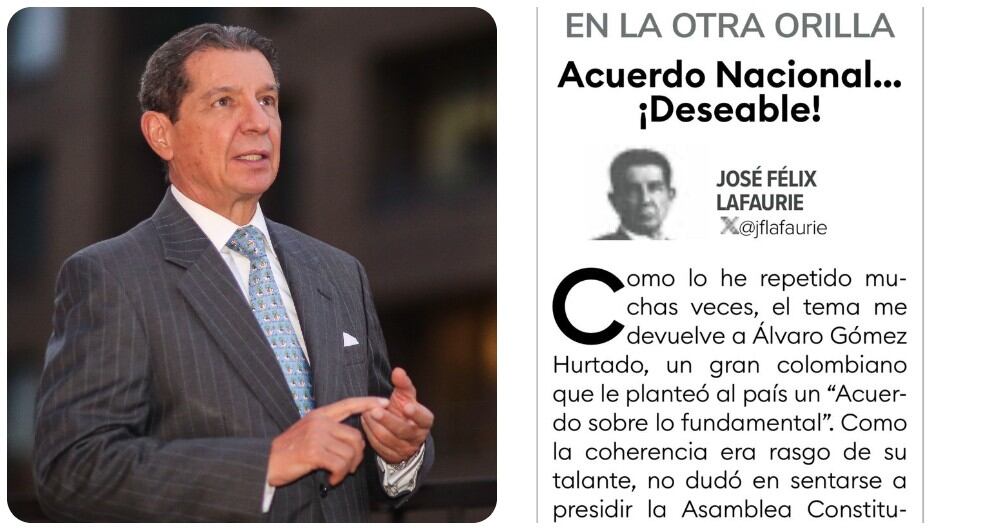 José Félix Lafaurie y la columna de opinión que publicó Vida.