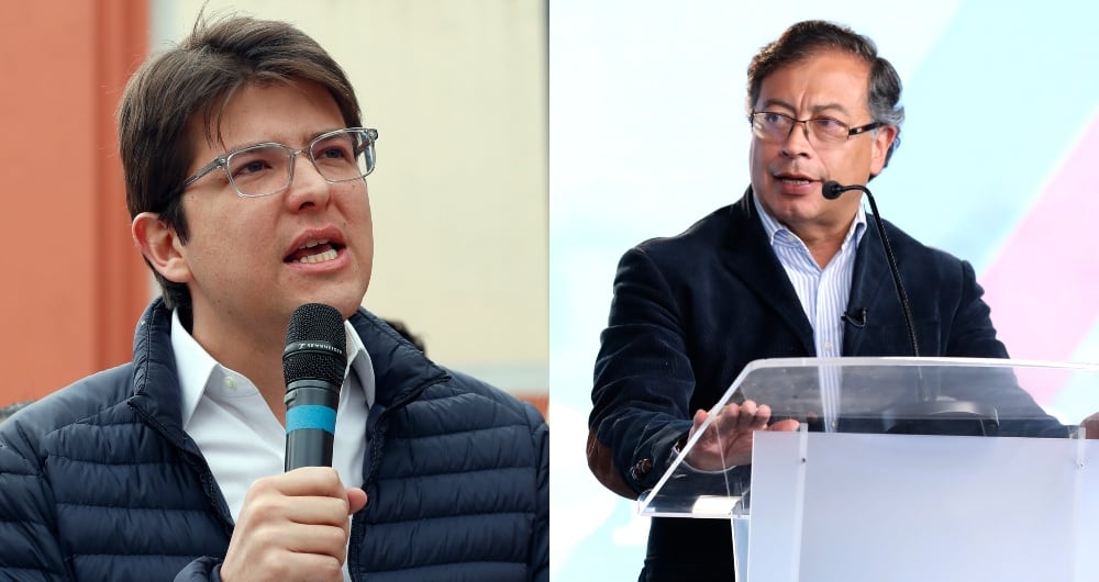 Miguel Uribe Turbay y Gustavo Petro
