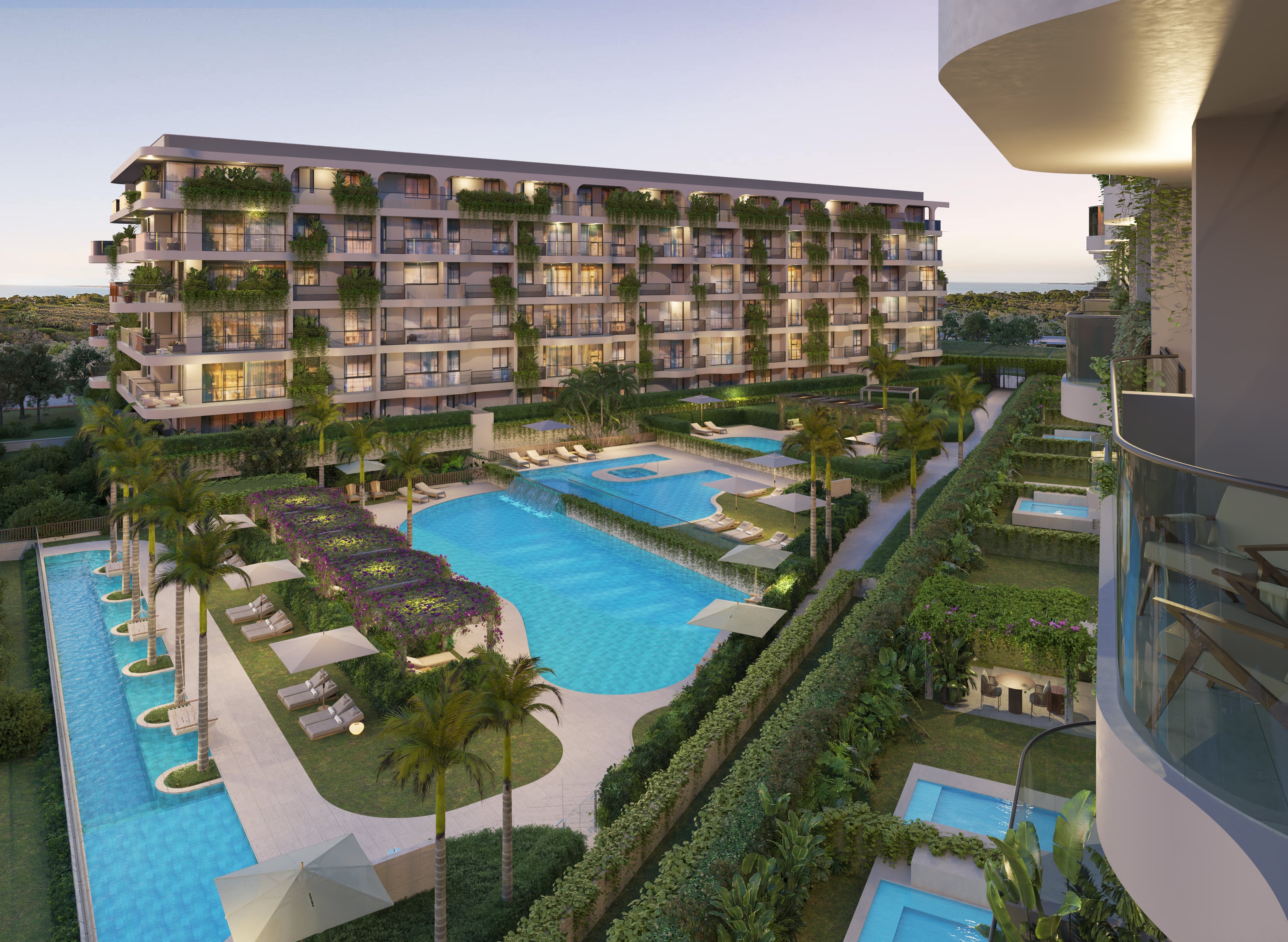 Los espacios de morros park 2 honran el entorno natural.