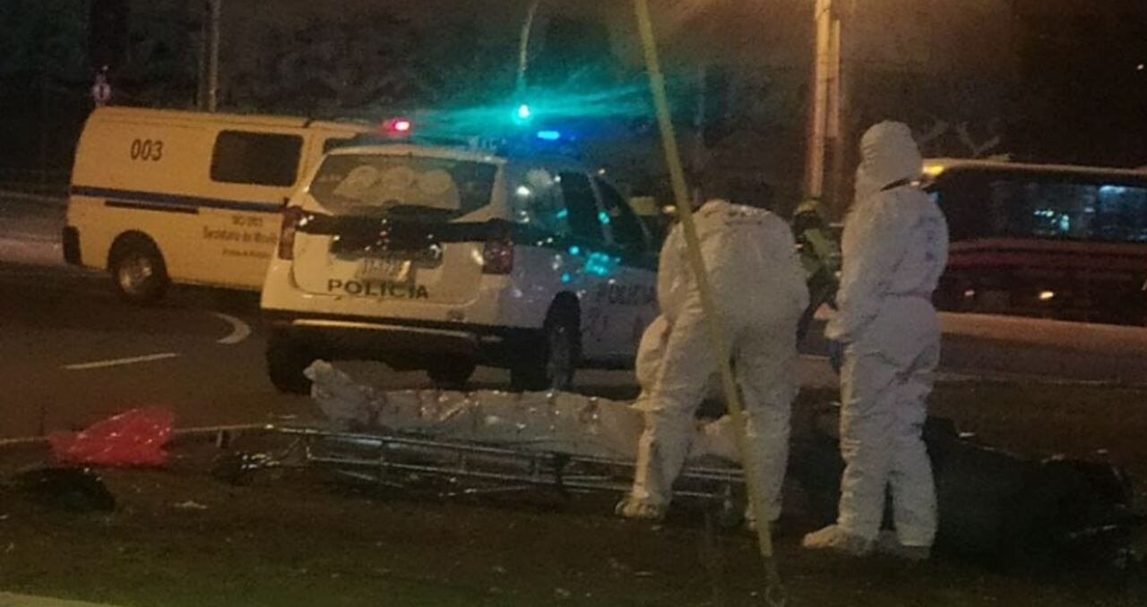 Actos urgentes de conductor muerto en las calles de Medellín este viernes 20 de enero.