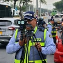 Operativos de control de velocidad en la recta Cali Palmira. Foto Jorge Orozco / El País