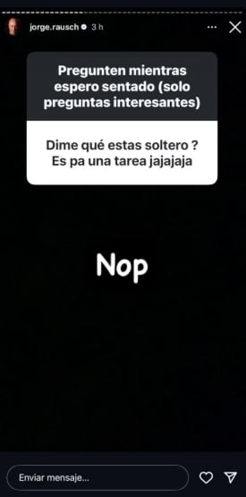 Jorge Rausch reveló que ya no está soltero