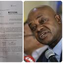 José Antonio Salazar, Luis Gilberto Murillo y el documento expedido por el Ministerio de Hacienda.