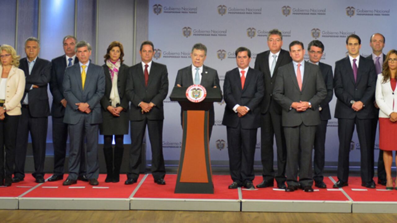 Estos son los 22 miembros de la primera línea de la administración Santos, anunciados por el propio presidente de la República la semana pasada.