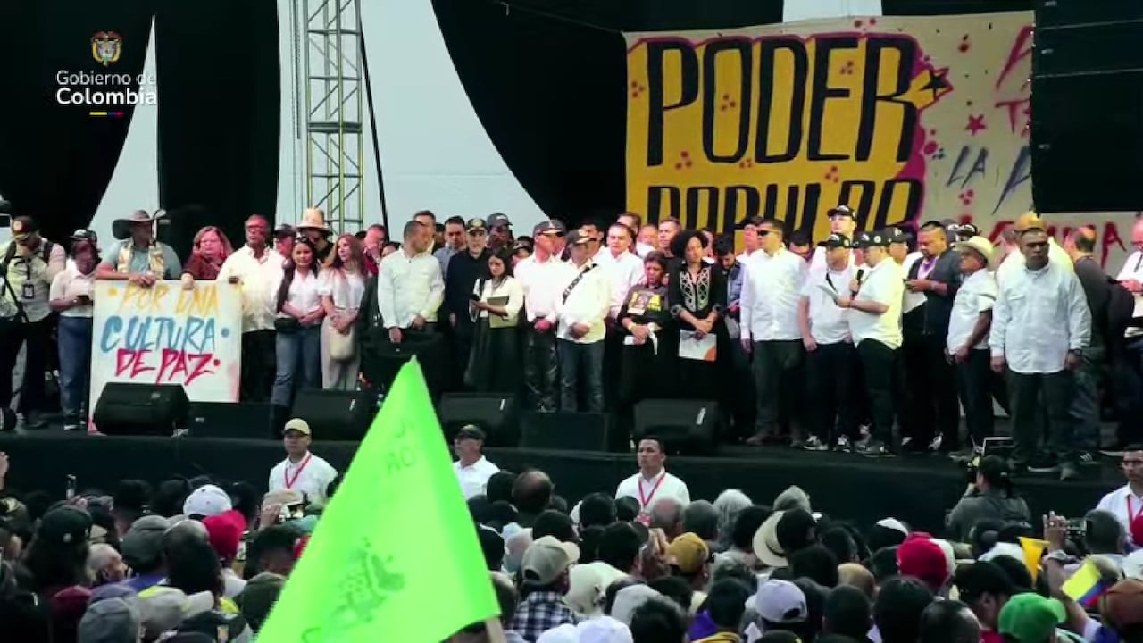 Gustavo Petro en La Alpujarra, en Medellín.