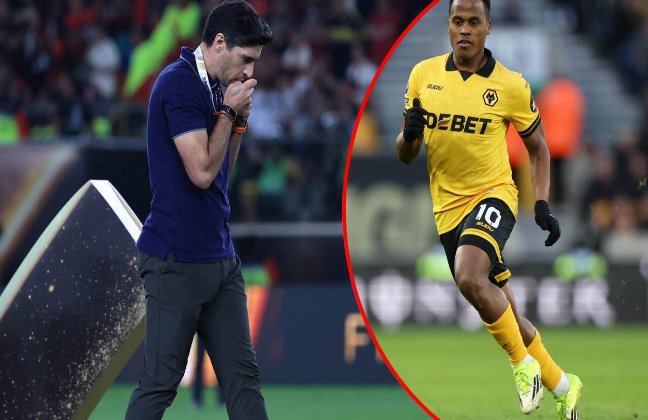 Abel Ferreira, DT de Palmeiras / Jhon Arias con Wolverhampton