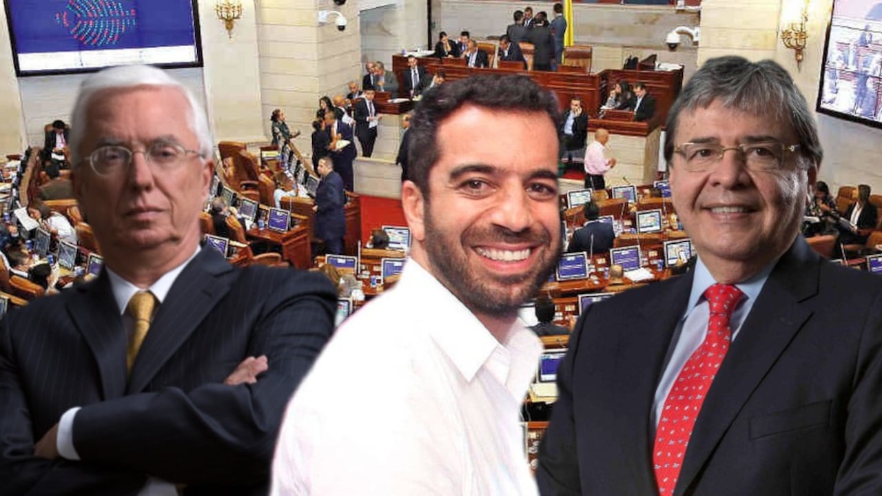 Jorge Robledo, Arturo Char y Carlos Holmes Trujillo.