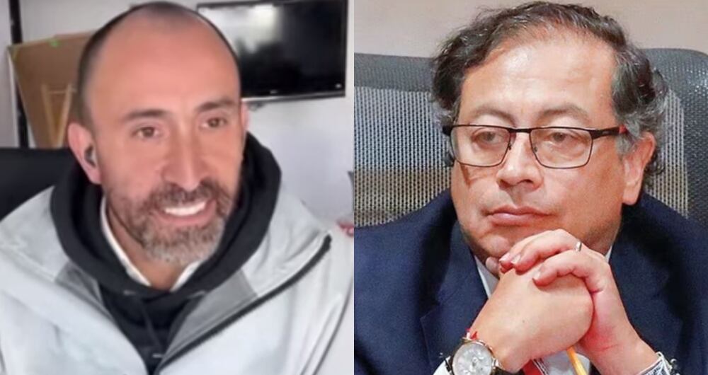 Diego Santos y Gustavo Petro