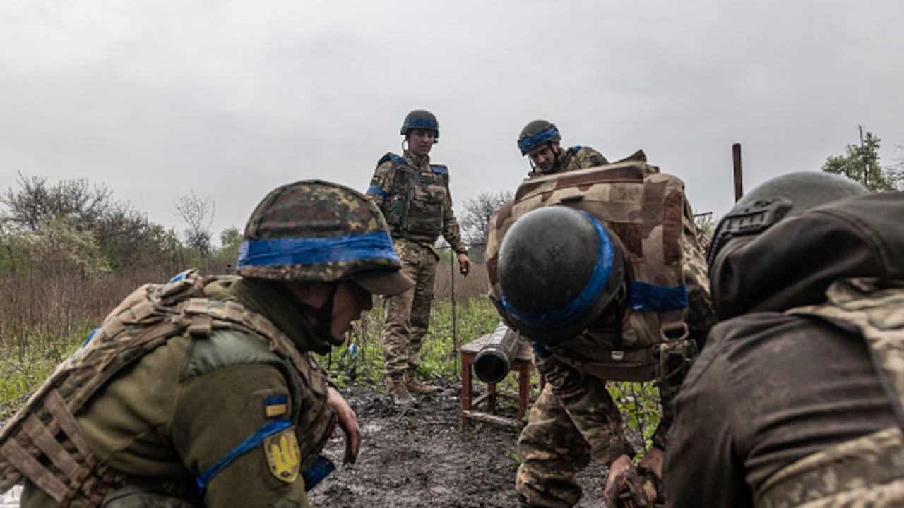 Tropas del ejército de Ucrania.