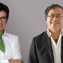 Claudia López y Gustavo Petro.