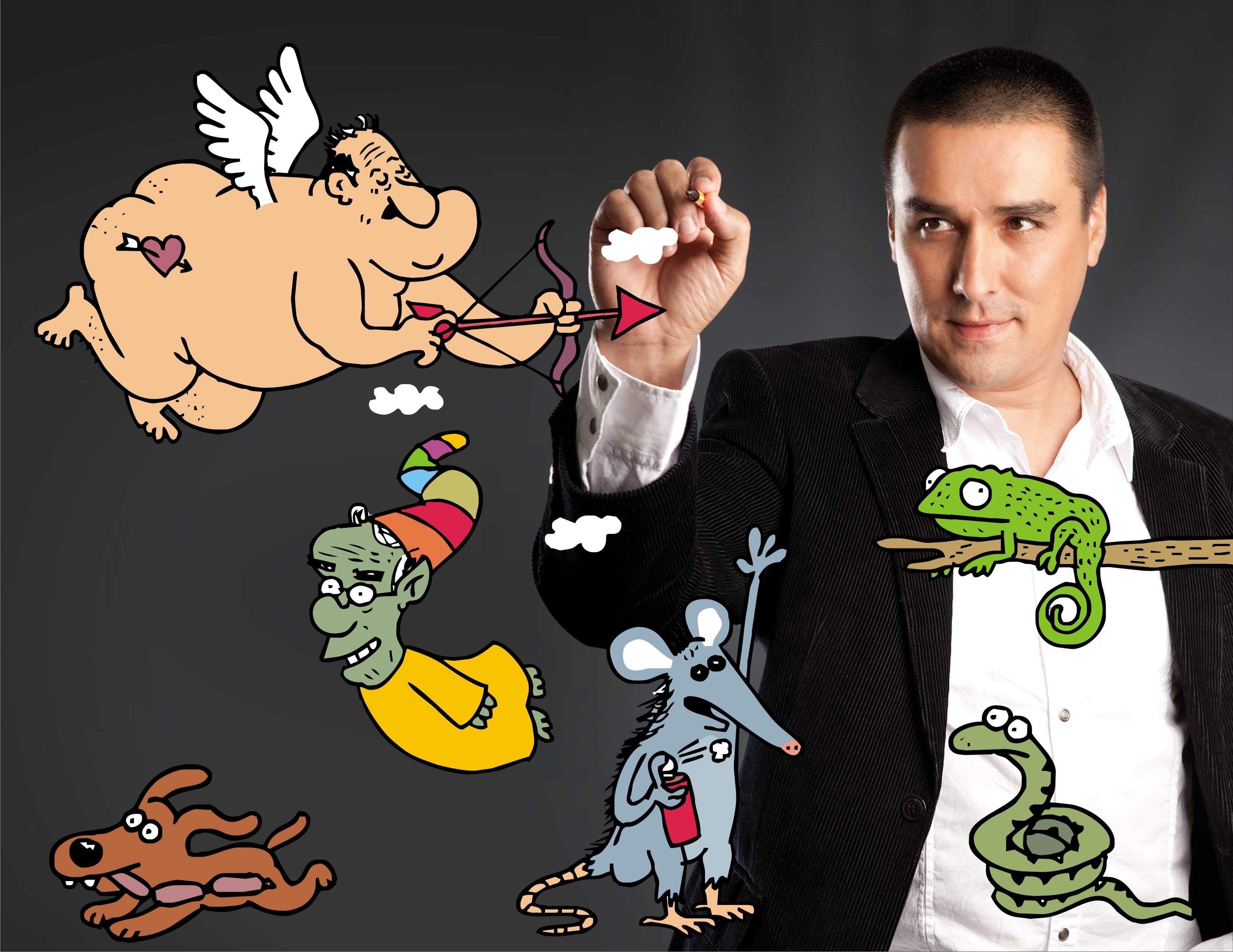 Julio César González, conocido mayormente como 'Matador', ha sido blanco de criticas por su expresión a través de las caricaturas. Foto: Colprensa.