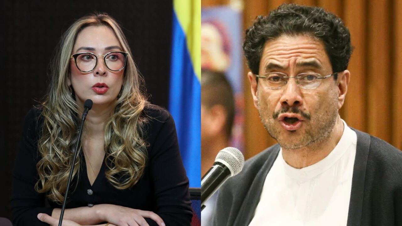 Katherine Miranda e Iván Cepeda.