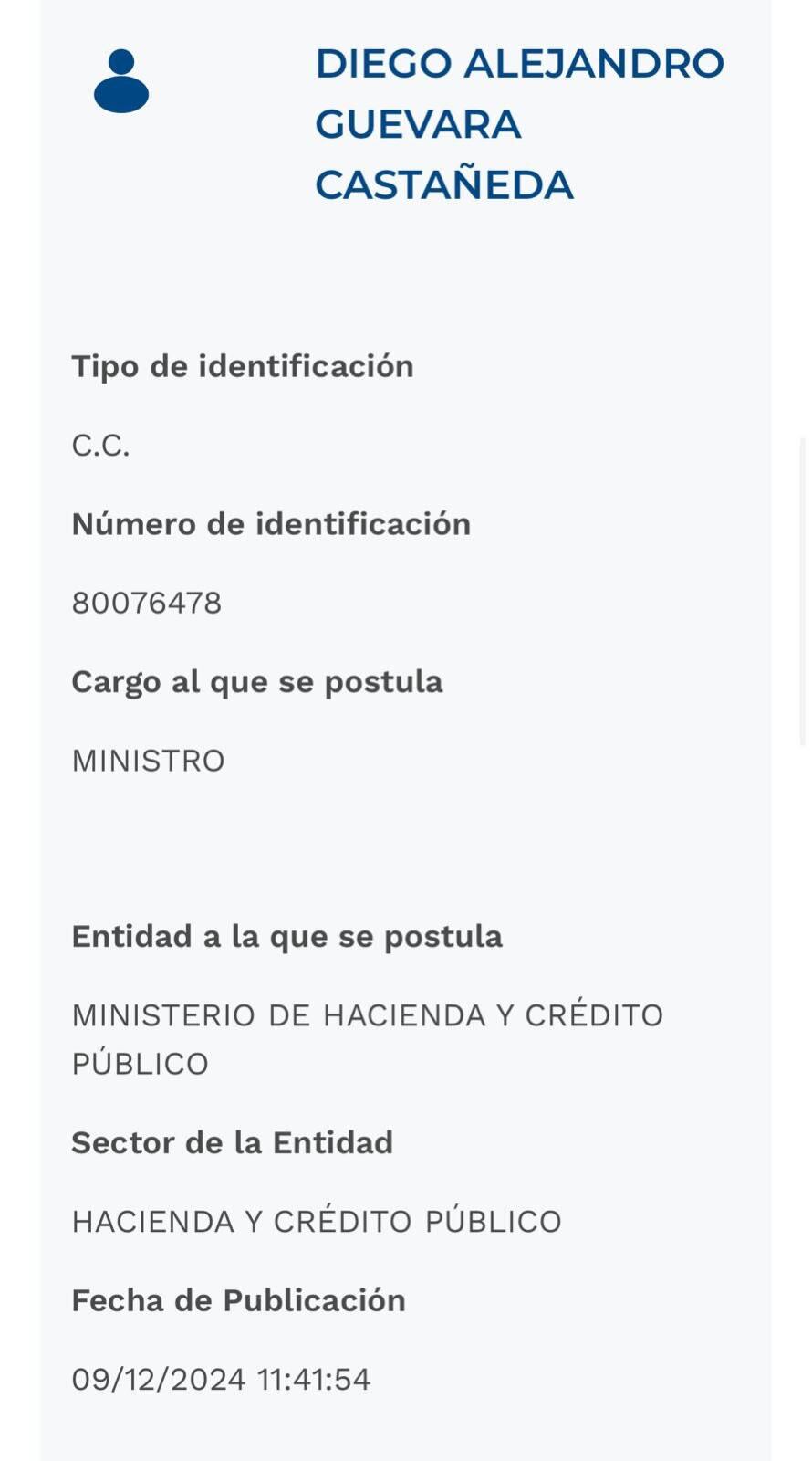 Hoja de vida Diego Guevara