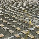 La cantidad de droga incautada ocupó una cancha entera