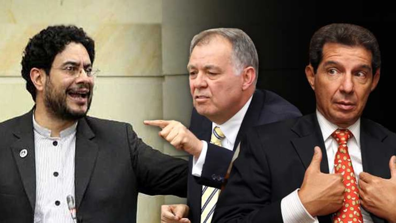 De izquierda a derecha: Iván Cepeda, Alejandro Ordóñez y José Félix Lafaurie.