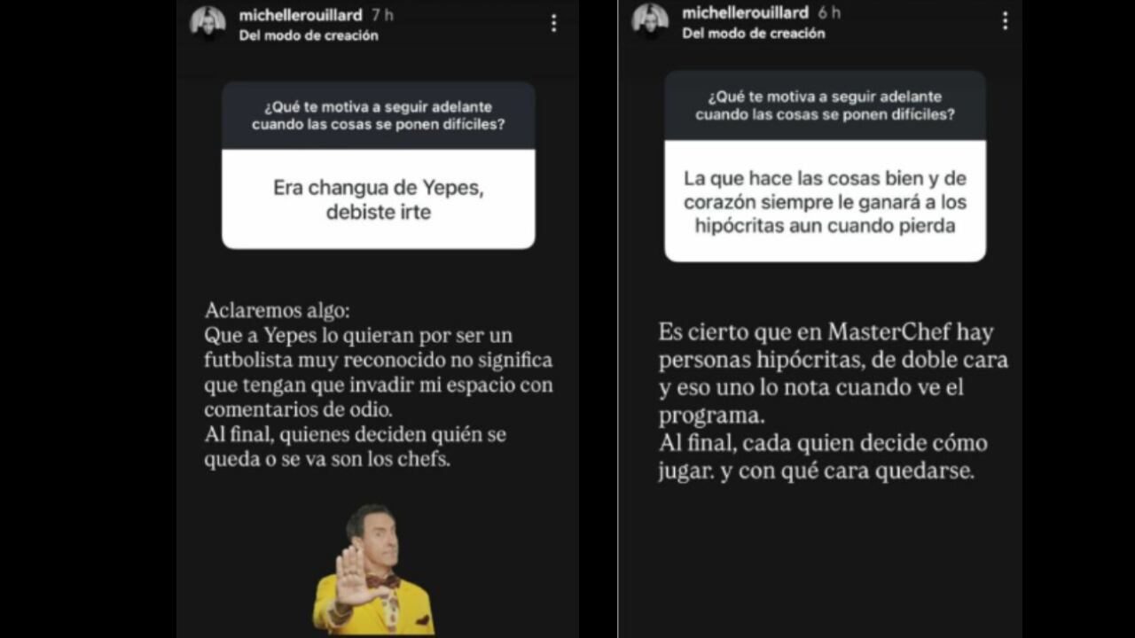 Michelle Rouillard respondió preguntas sobre MasterChef Celebrity