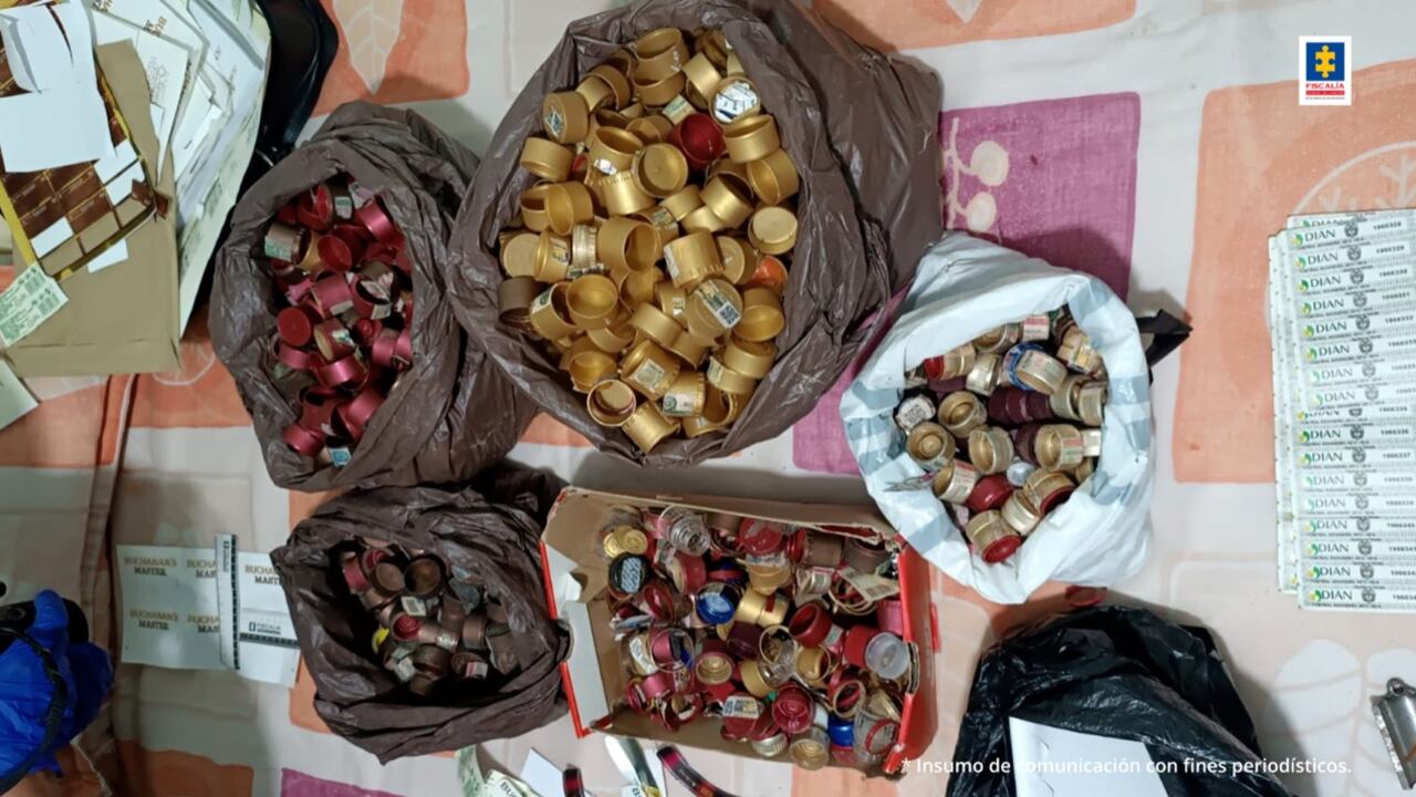 Cayó banda dedicada a falsificar licor.