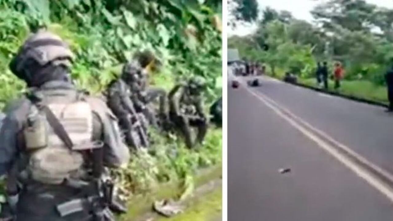 Policías detenidos por mineros detenidos en Tadó, Chocó.