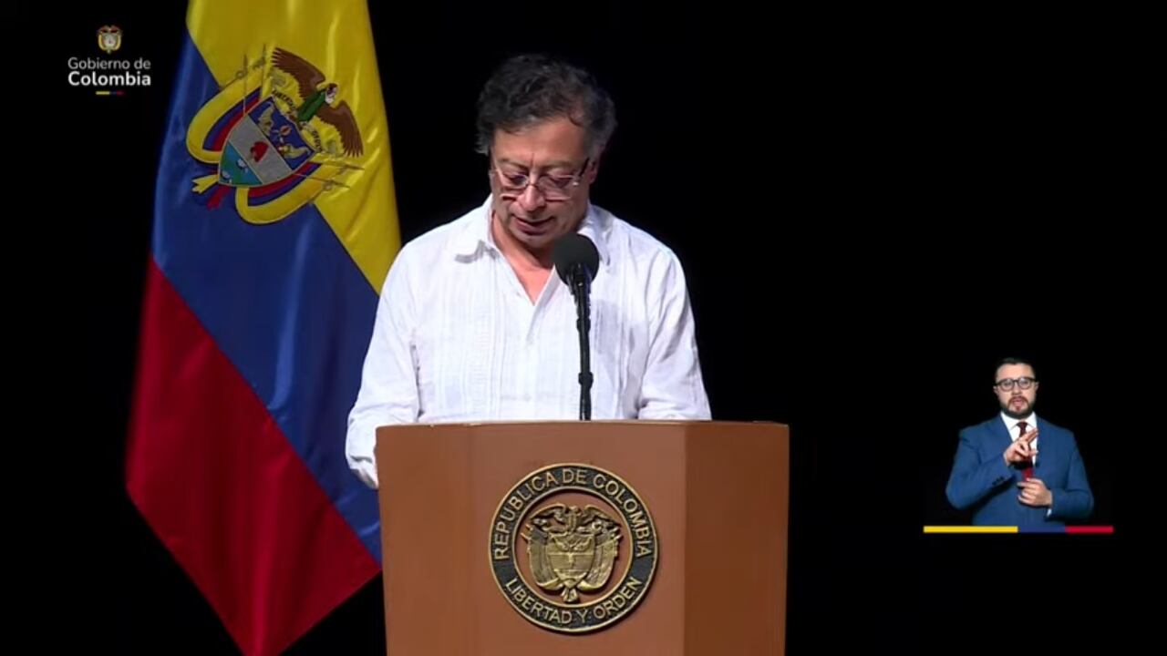 Petro en la cumbre de la OMS en Cartagena, Colombia.