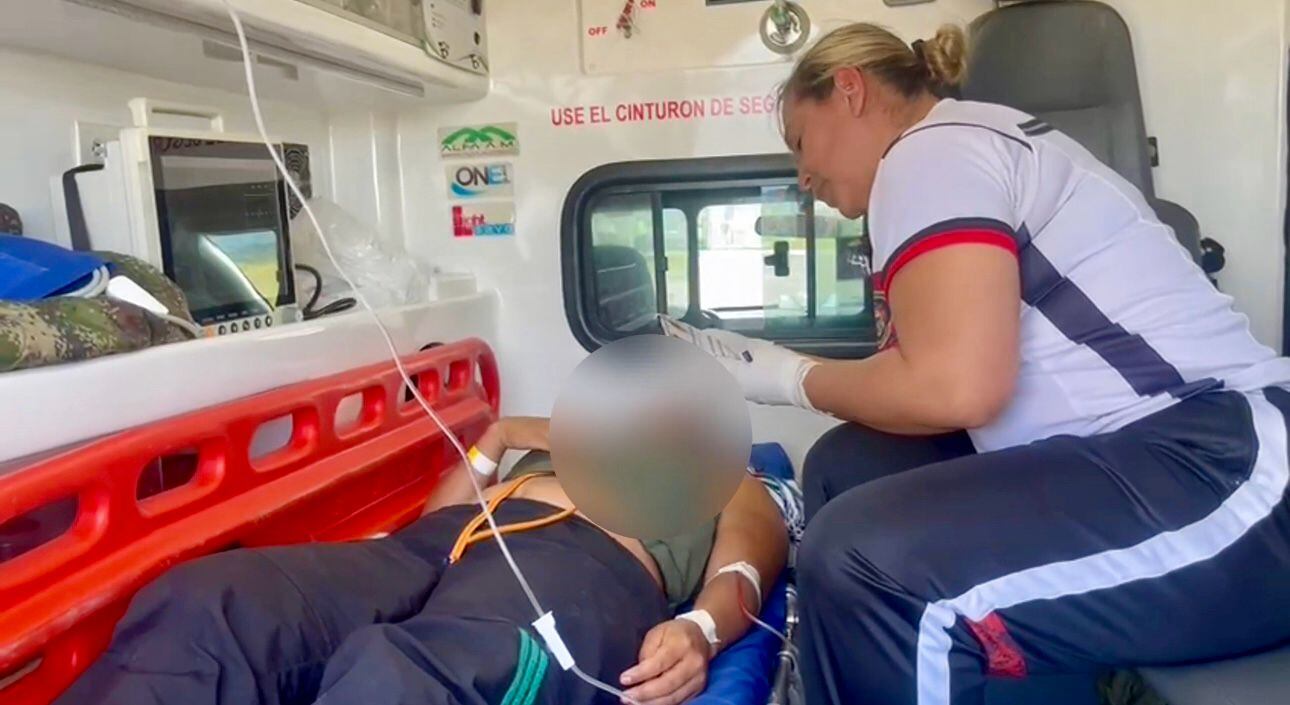 La persona que terminó herida.