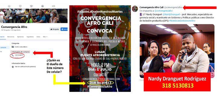 Pruebas presentadas por Wilson Ruiz para relacionar a Nardy Dranguet con los ataques.