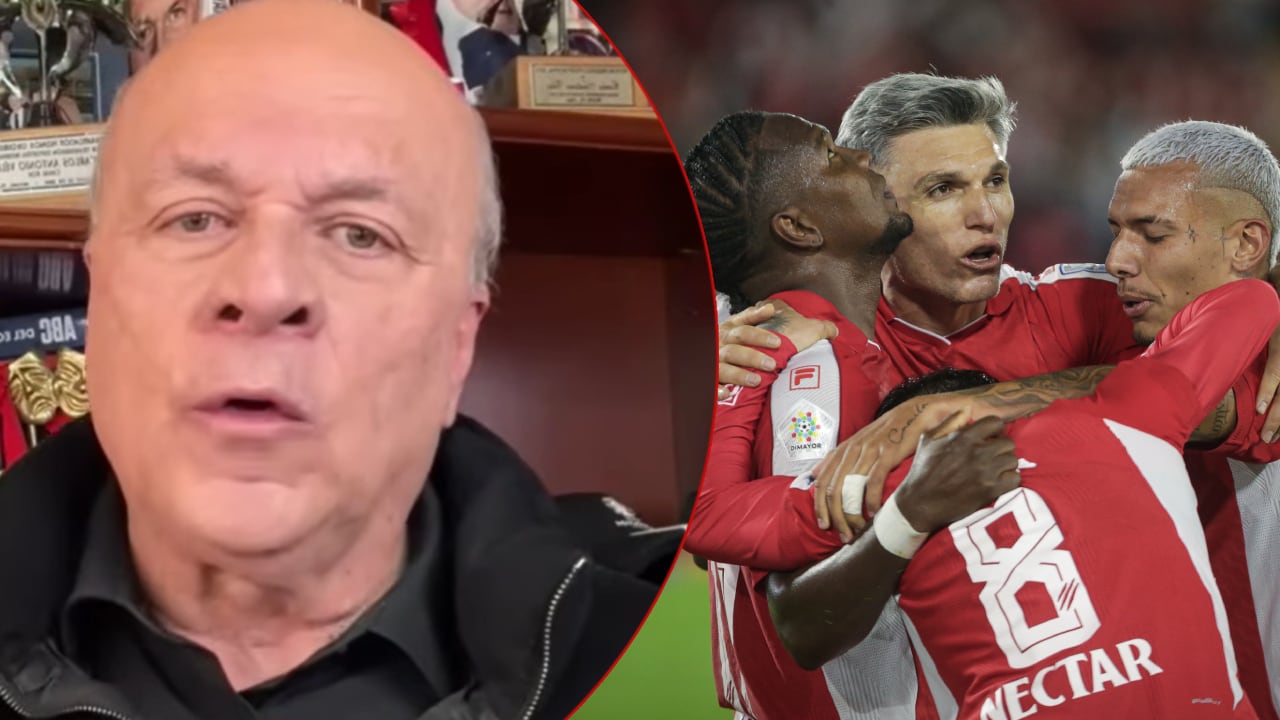 Carlos Antonio Vélez habló maravillas de Independiente Santa Fe.