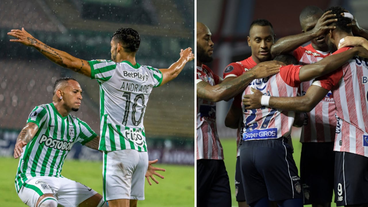Atlético Nacional y Junior. Foto: Conmebol