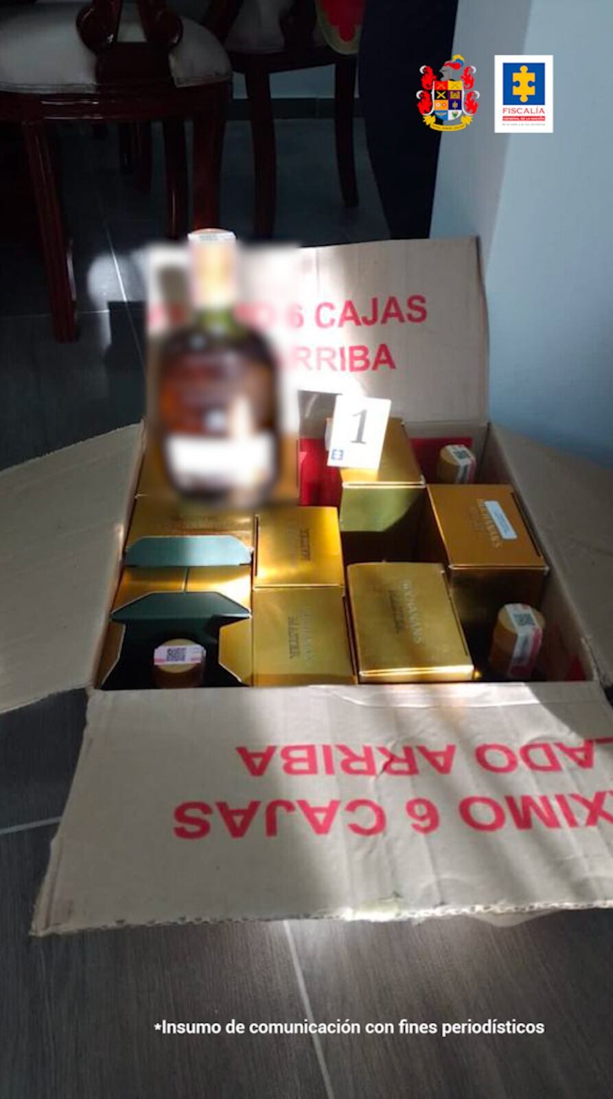 Golpe a adulteración de licores.