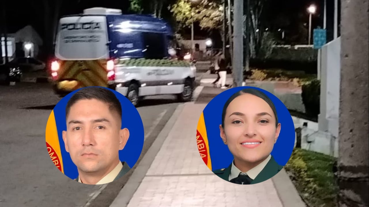 Capitán Pablo Masmela y la subteniente María Mora.