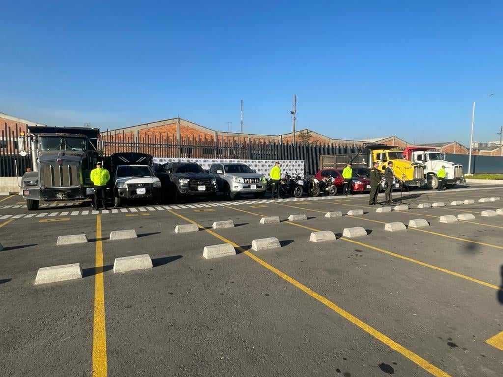 Policía de Bogotá recuperó 14 automotores robados