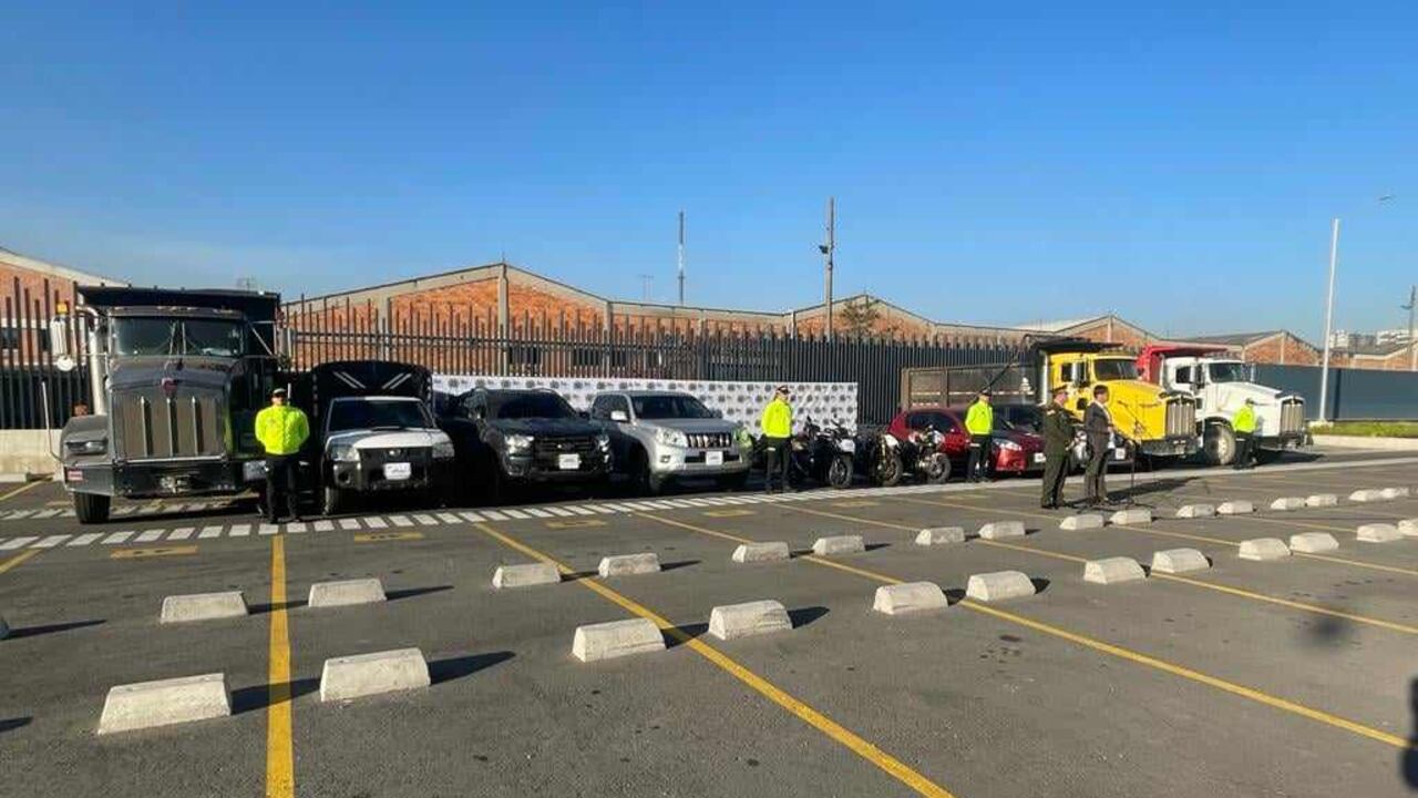 Policía de Bogotá recuperó 14 automotores robados