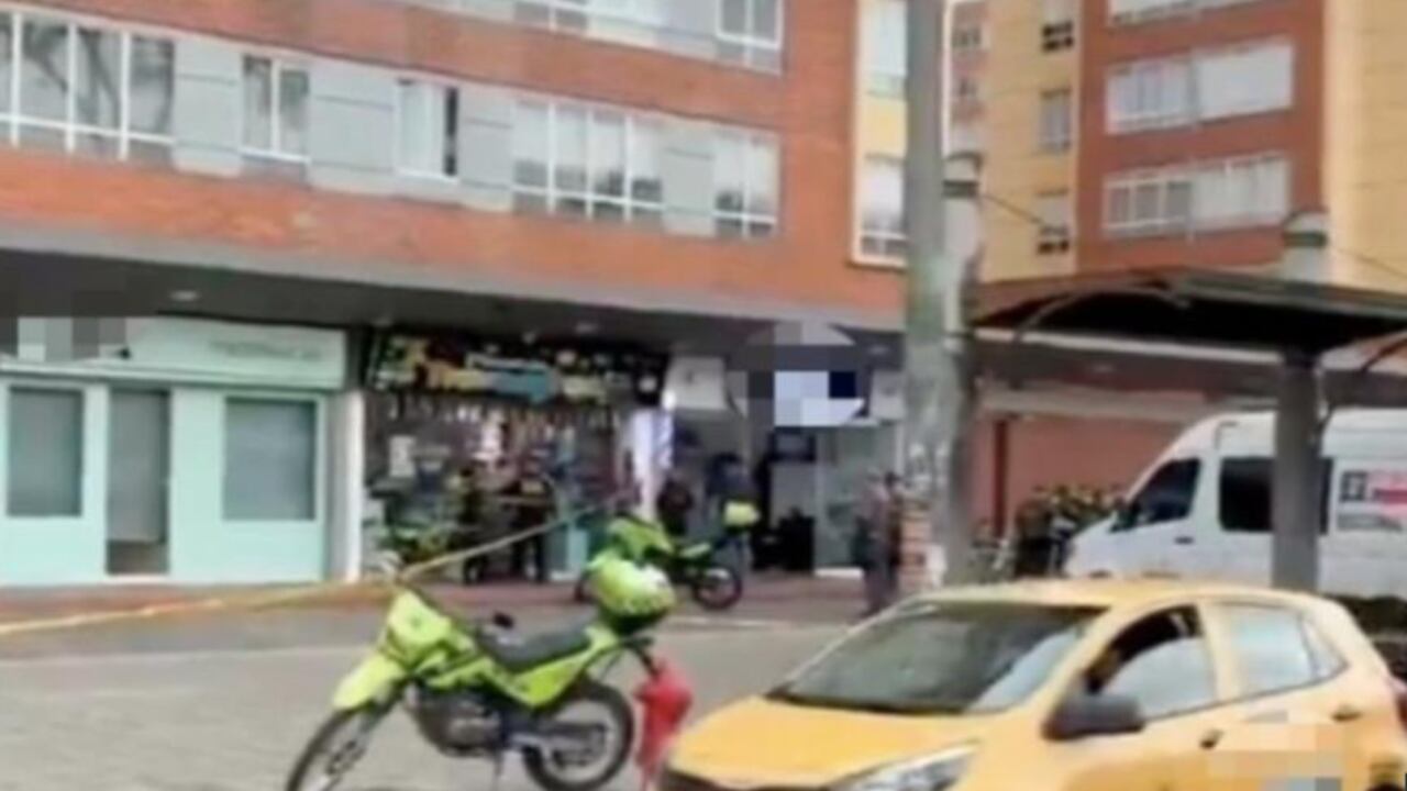 Zona donde fue asesinado hombre en Bogotá.